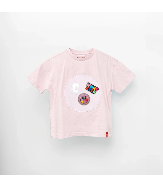 JantiFox Çocuk T-Shirt // Pudra Pembe - 8 - 9 Yaş