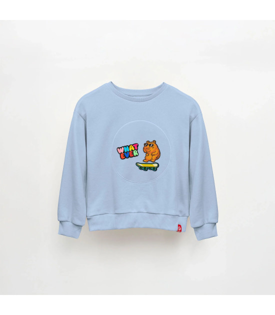JantiFox Çocuk Sweatshirt // Mavi - 6 - 7 Yaş