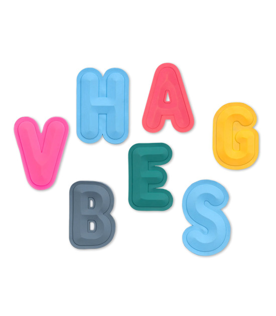 JantiFox Piramit Alfabe Patch - Turuncu A